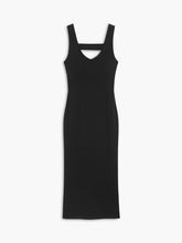 Back Cutout Knit Midi Dress